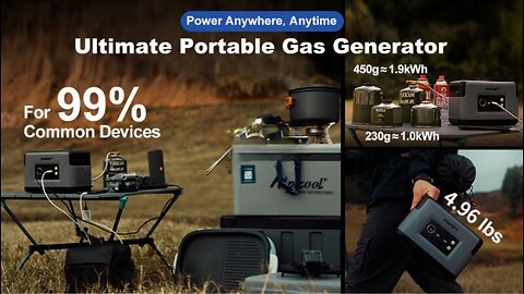 KOWWER P1: Ultimate Portable Gas Generator-Power Gen Storage