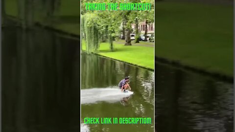 Taking a Shortcut! Amazing Compilations! #Shorts #YoutubeShorts #ExtremeSports #Skimboarding