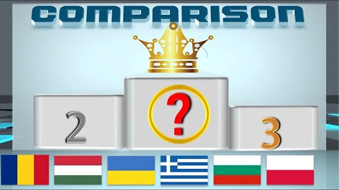 Romania Poland Bulgaria Greece Ukraine Hungary VS 🇷🇴 Economic Comparison Battle 2021 ,World Count
