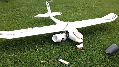 RC Plane Crash - Great Planes ElectriFly Syncro EDF Jet Crash