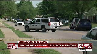 One dead in north Tulsa drive-by shooting