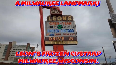 A MILWAUKEE LANDMARK! Leon's Frozen Custard, Milwaukee, Wisconsin.