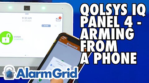 Qolsys IQ Panel 4 - Arming From a Phone
