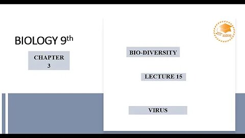 Biology| Class 9| Lecture 15| Virus