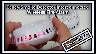 Ecoey Smoke Detector Interconnected FJ110-B-H01 (?GS526A) Wireless Fire Alarm QUICK REVIEW