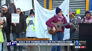 Walk for women killed in Patterson Park