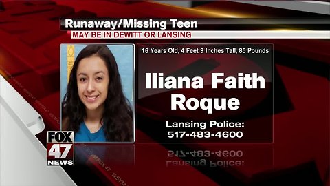 Missing: 16 Year Old Iliana Faith Roque