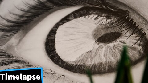 Hyper Realistic Eye drawing Timelapse | ATLArtStudio