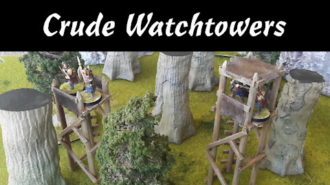 Building Crude Wooden Watchtowers