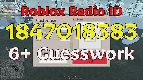 Guesswork Roblox Radio Codes/IDs