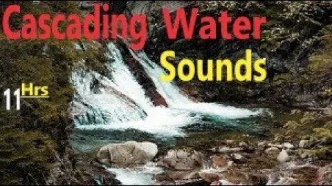 Very Relaxing Video of Cascading Waterfall River White Noise Sounds for Focus Meditate Deep Sleep