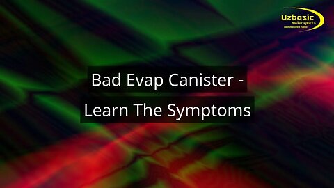 Bad Evap Canister - Learn The Symptoms