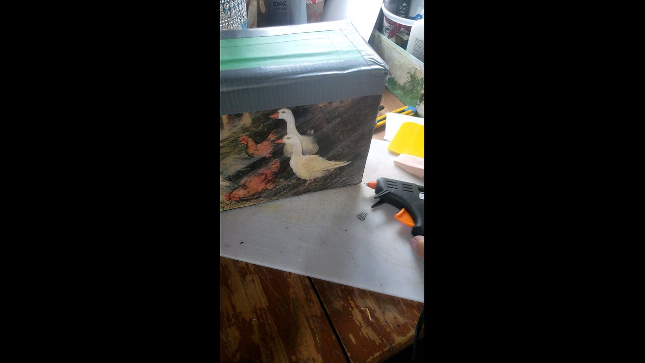 recycle ice cream box finished