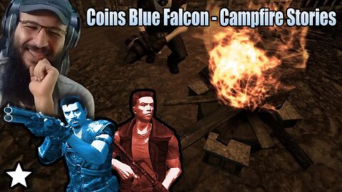 REACTION Coins Blue Falcon - Campfire Stories by Mikeburnfire