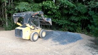 This spot is open and ready and the gravel is going in.