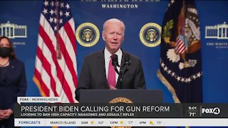 President Biden focuses on gun reform
