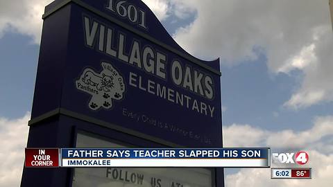 Man says teacher slapped his son, five other 2nd graders