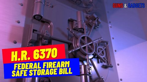 HR 6370: Federal Firearm Safe Storage Bill