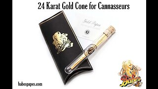 24k Gold Papes - Premium Pre Rolled Gold Cone for Cannasseurs