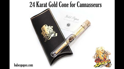 24k Gold Papes - Premium Pre Rolled Gold Cone for Cannasseurs