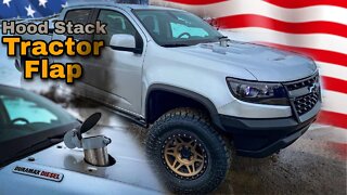 Colorado ZR2 Diesel Hood Stack + Tractor Flap