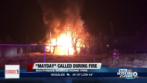 TFD responds to mobile home fire near Nogales Highway and Valencia