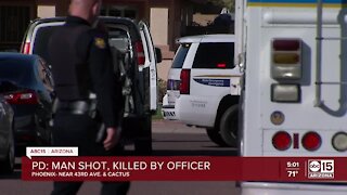 Man shot, killed by Phoenix officer