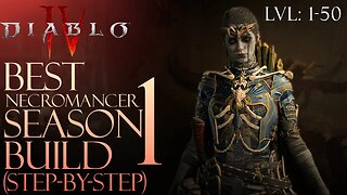 Diablo 4 Necromancer Season 1 build guide step by step lvl 1 to 50