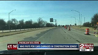 Who pays for cars damaged in construction zones?