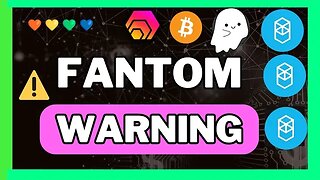 ⚠️ *URGENT* Fantom Chain 👻 DIRE situation