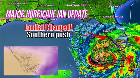 Landfall Changed, Further South! Storm Surge Change on Major Hurricane Ian!