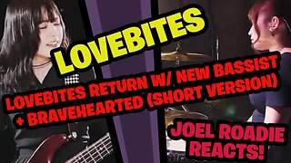 LOVEBITES Return with the New Bassist + Bravehearted (Short Version) - Roadie Reacts