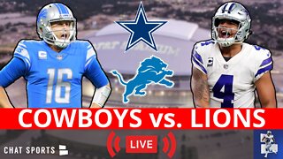 Cowboys vs. Lions Live Streaming Scoreboard, Play-By-Play