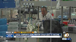 Local company's gene printer could lead to vaccine