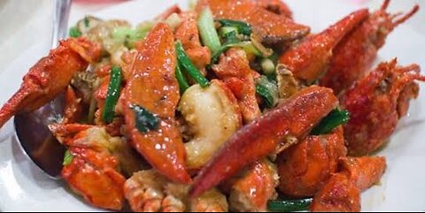 Yummy Lobster Stir Fry With Tamarind Sauce cc by Cooking With Sros 🦞🦞