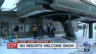 Ski resorts welcome snow