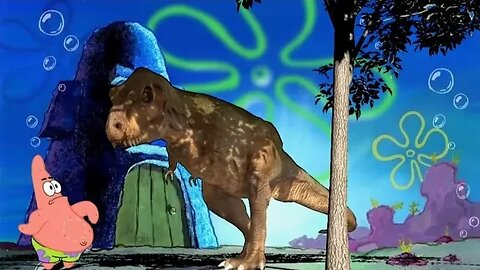 T-Rex Dino attack / SpongeBob Animation for children