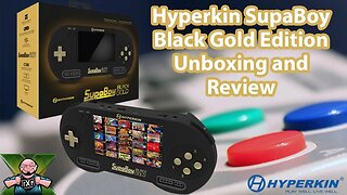 Unboxing & Review: Hyperkin SupaBoy Black Gold Edition Clone Super Nintendo & Super Famicom Handheld