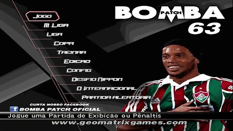 BOMBA PATCH 63 PS2 - RONALDINHO NO FLUMINENSE