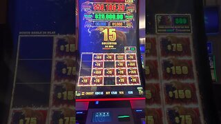 Maxed Out $25,000 MAJOR! Landing a $75 bet bonus #shorts #casino #win