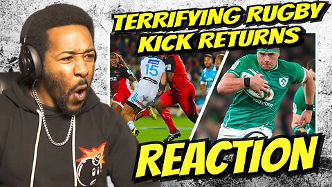 TERRIFYING KICK RETURNS IN RUGBY | REACTION!!!