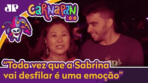 'Toda vez que a Sabrina vai desfilar é uma emoção', diz Dona Kika Sato