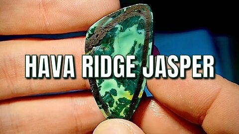 Beautiful Hava Ridge Jasper stone turned into cabochon!