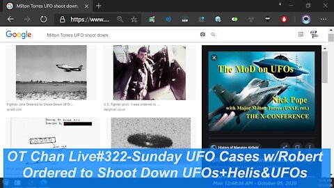 Sunday Live UFO cases with Robert, Ordered To Shoot Down UFO + HelisVsUFOs ] - OT Chan Live#322