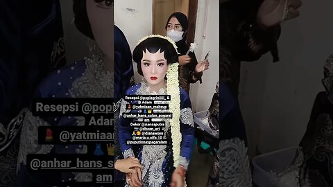 Cantik ! Pengantin Pakaian Adat JAWA - DI Sumatera Selatan - INDONESIA #shortvideo #shorts #short