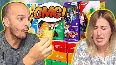 Cuban Tries Girl Scout Cookies for FIRST TIME EVER! - All of them!