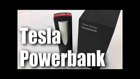 Telsa Powerbank Portable 3350mAh Battery with Built-in Lightning and Micro USB Cables