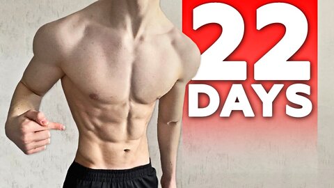 Workout To Get "6 Pack" ABS In 22 Days ( At Home )