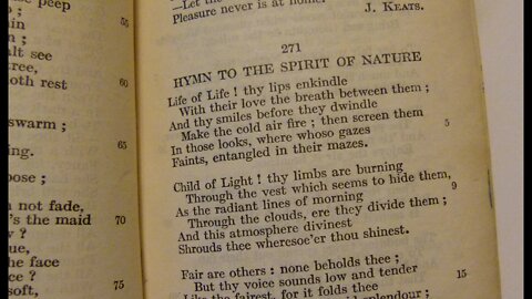 Hymn To The Spirit Of Nature - P. B. Shelley