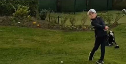 Six-year-old has seriously impressive golfing skills